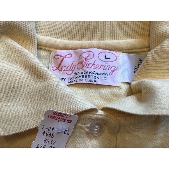 Vtg Camelback Golf Club Scottsdale AZ Lady Pickering Golf Shirt Womens Sz L NOS - Picture 3 of 13